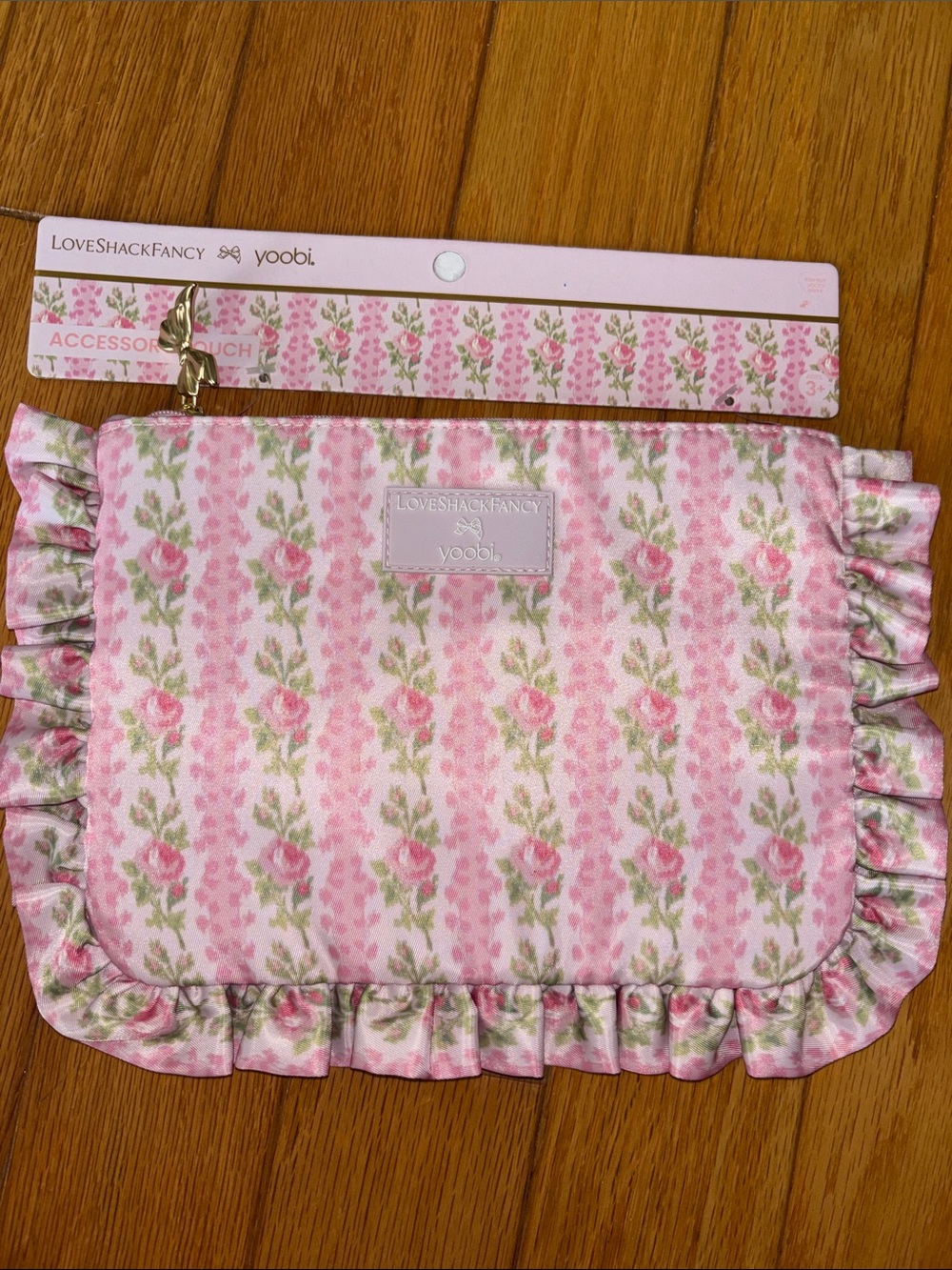 LoveShackFancy x Target Yoobi Happy Thoughts Pencil Case Strawberry Macaroon